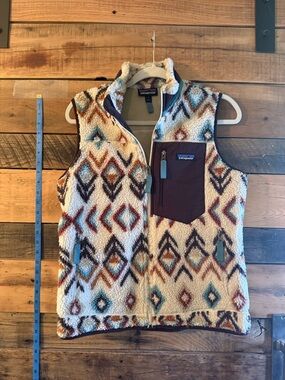 Patagonia Synchilla Fleece Vest Aztec Southwestern Print Women’s S